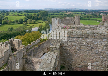 Ludlow Castle in Shropshire Stockfoto