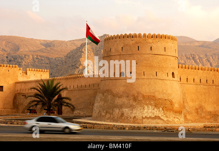 Mittelalterliche Festung von Khasab, Khasab, Halbinsel Musandam, Sultanat von Oman Stockfoto