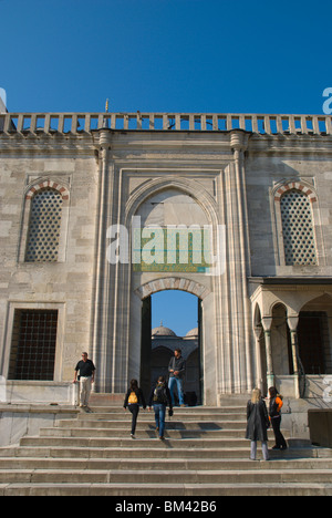 Blaue Moschee (Sultan Ahmet Camii) Sultanahmet-Viertel Istanbul Türkei Europa Stockfoto