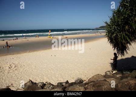 der Strand in Byron Bay, New South Wales, Australien Stockfoto