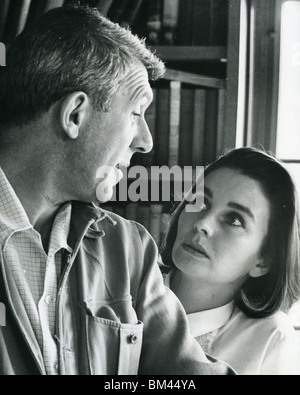 JEAN SIMMONS - UK Filmschauspielerin mit ihrem zweiten Ehemann Richard Brooks Stockfoto