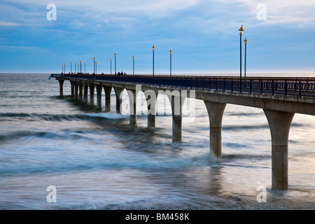 Christchurch-Pier in New Brighton Beach. Christchurch, Canterbury, Südinsel, Neuseeland Stockfoto