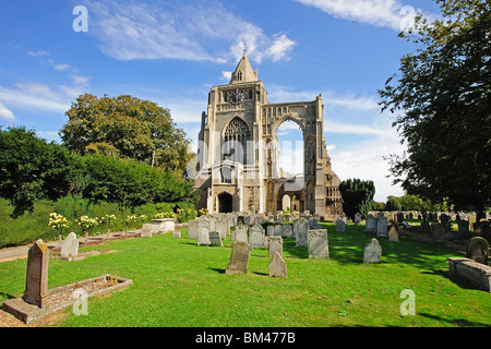 Crowland Lincolnshire Abteikirche gesegnet Jungfrau Maria Lincolnshire UK Stockfoto