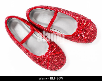 Red Ruby Slipper Schuhe Stockfoto