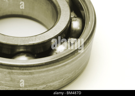 Makro-Bild der auf weißem Hintergrund Stockfoto