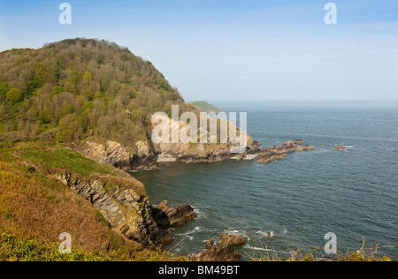 Großbritannien, England, Devon, Ilfracombe, Beacon Point über der Bucht von Hele Stockfoto