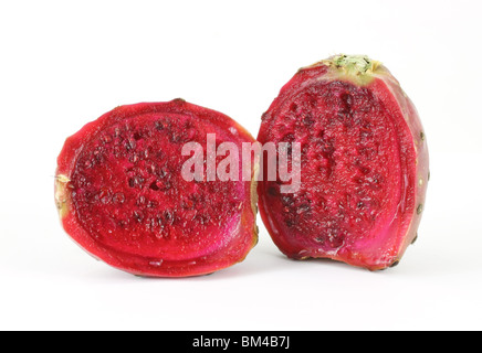 In Scheiben geschnittene Cactus pear Stockfoto