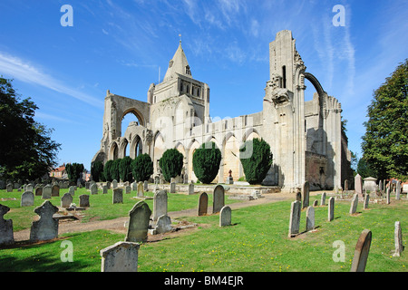 Crowland Lincolnshire Abteikirche gesegnet Jungfrau Maria UK Stockfoto