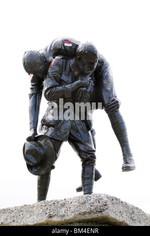 Skulptur "Cobbers" Australian Memorial Park Fromelles, Frankreich Stockfoto