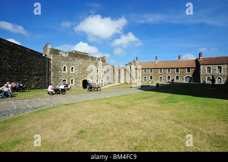 Bergfried Kernburg Dover Kent UK Stockfoto