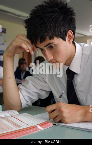 Mathematik-Klasse in der Sekundarstufe Co Schule Stockfoto