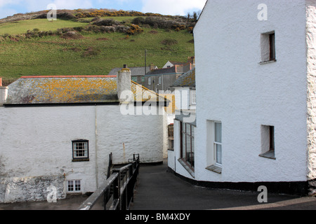 Auf dem Land in dem Dorf Gorran Haven an der Küste Süd Cornwall. Stockfoto