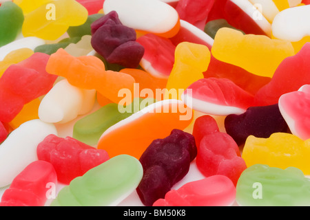 Hintergrund der sortierten gemischte Süßigkeiten Stockfoto