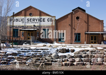 Historic SteamPlant Theater und Event Center, erbaut 1887, Salida, Colorado, USA Stockfoto