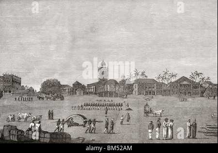 Bombay grün, Süd-Mumbai, Indien im Jahr 1767. Stockfoto