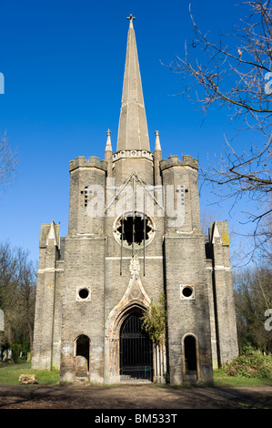 Abney Park Kapelle auf dem Gelände des Abney Park Cemetery in London, England, Großbritannien, UK Stockfoto