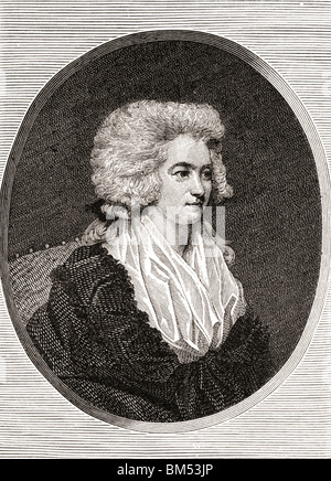 Hannah More, 1745 bis 1833. Englischer religiöser Schriftsteller, Romantik und Philanthrop. Stockfoto