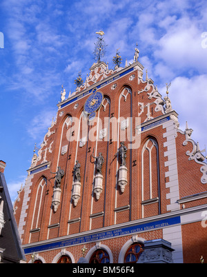 17. Jahrhundert das Haus der Mitesser, Rathausplatz, Altstadt, Riga, Region Riga, Lettland Stockfoto