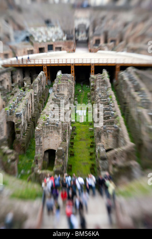 Künstlerische Blick auf den Roman Coliseum Stockfoto