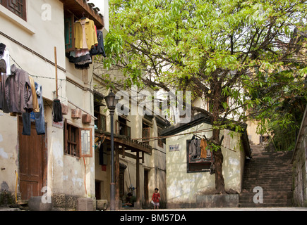 Alte Häuser in der Altstadt von Chongqing China Stockfoto