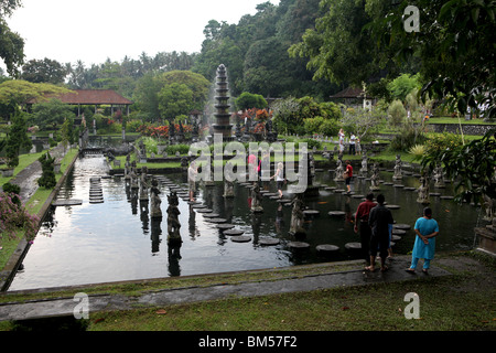 Tirta Gangga Wasserpalast in Tirta Gangga, Ost-Bali, Indonesien. Stockfoto