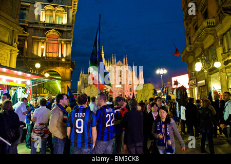 Scudetto Feier Inter, Domplatz, Mailand, Italien, 16.05.2010 Stockfoto