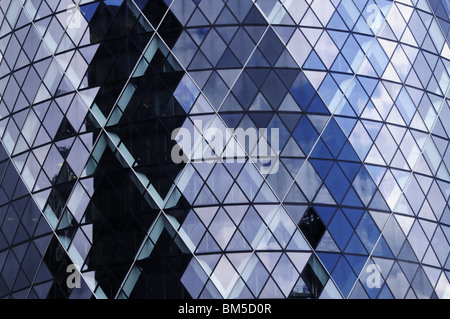 Abstrakten Detail 30 St Mary Axe, The Gherkin, London, England, UK Stockfoto