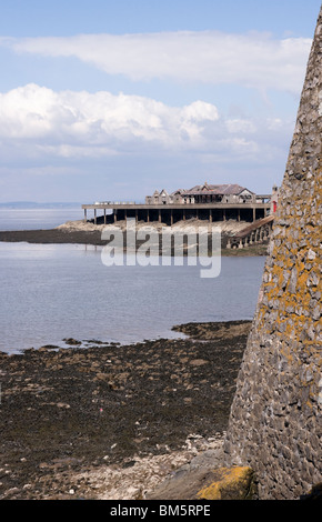 Der heruntergekommen und unsicher Birnbeck Pier in Weston-super-Mare, Somerset UK Stockfoto