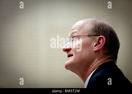 David Willetts MP, Minister für Wissenschaft und Hochschulen macht seine erste Keynot Rede an der University of Birmingham seit Übernahme Stockfoto