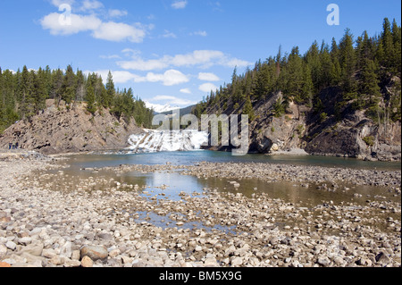 Die Bow Falls und Bow River im Banff, Alberta, Canada Stockfoto