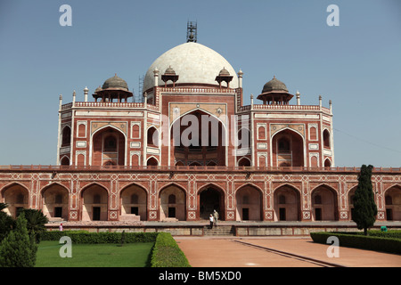 Humayun Grab oder Humayuns Grab, Delhi, Uttar Pradesh, Indien Stockfoto