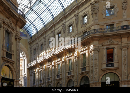 Shopping-Mall, Galleria Vittorio Emanuele II, Mailand, Italien Stockfoto