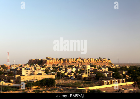 Weiten Blick von Jaisalmer Fort, errichtet auf Trikuta Hügel in Jaisalmer, Rajasthan, Indien. Stockfoto