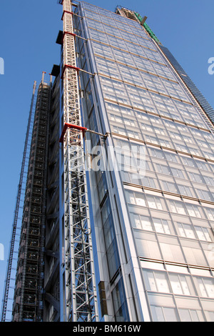 Heron (110 Bishopsgate) im Bau in der Londoner City Tower Stockfoto