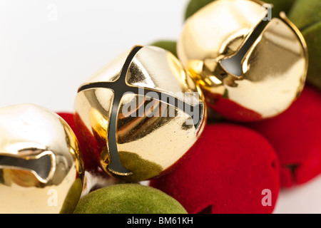 Weihnachtsglocken Nahaufnahme Schuss Stockfoto