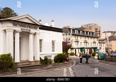 Großbritannien, England, Devon, Ilfracombe, Tunnel Strände historische Badehaus Stockfoto