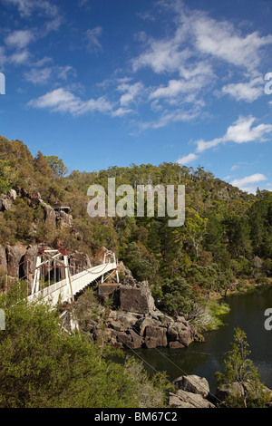 Alexandra Hängebrücke (1904), erste Becken, Cataract Gorge, South Esk River, Launceston, nördlichen Tasmanien, Australien Stockfoto