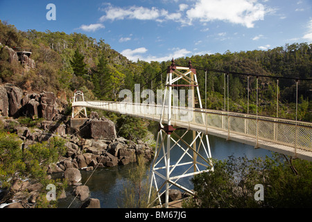 Alexandra Hängebrücke (1904), erste Becken, Cataract Gorge, South Esk River, Launceston, nördlichen Tasmanien, Australien Stockfoto