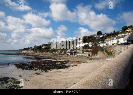 Direkt am Meer Strand St Mawes Cornwall UK Stockfoto