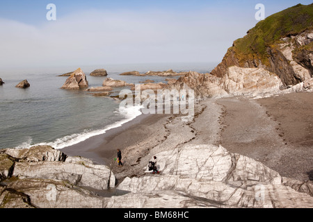 Großbritannien, England, Devon, Ilfracombe, Tunnel-Strände Stockfoto