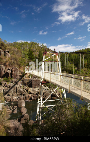 Alexandra Hängebrücke (1904), erste Becken, Cataract Gorge, South Esk River, Launceston, nördlichen Tasmanien, Australien Stockfoto