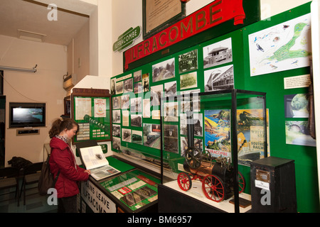 Großbritannien, England, Devon, Ilfracombe Museum, Eisenbahn ausstellen Stockfoto