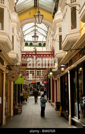 Schloss Arcade, Cardiff City, Wales UK Stockfoto