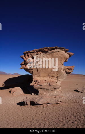 Arbol de Piedra Rock in der Salar de Uyuni Bolivien Stockfoto