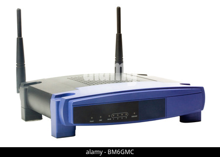 Nahaufnahme eines Wireless-Modems Stockfoto