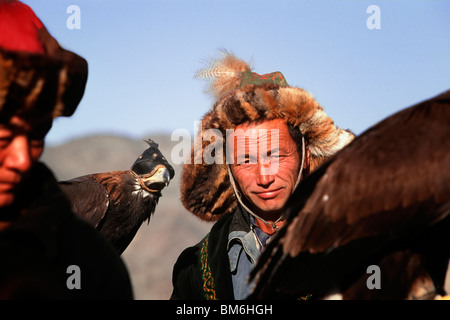 Golden Eagle Festival, Bayan Ölgii, Altai-Gebirge, Mongolei Stockfoto