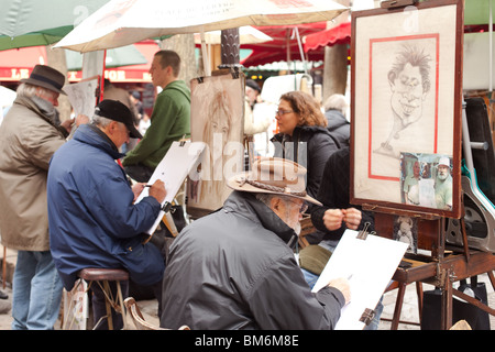 Maler Nachbarschaft, Montmartre, Paris, Frankreich Stockfoto