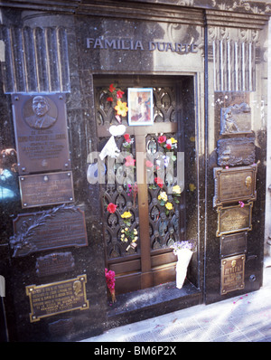 Eva Peron Grab, Friedhof von Recoleta, Recoleta Bezirk, Buenos Aires, Argentinien Stockfoto