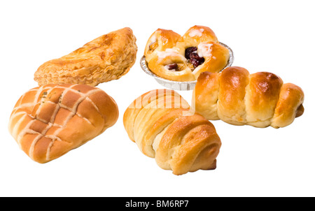 Close-up verschiedene Brotsorten Stockfoto