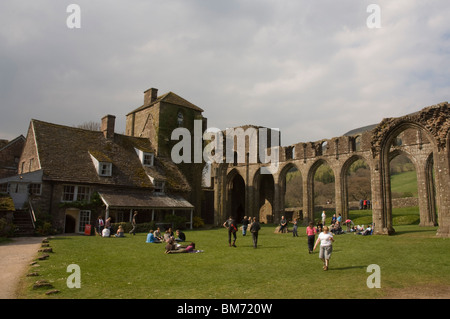 Llanthony Priory, schwarze Berge, Wales, UK, Europa Stockfoto